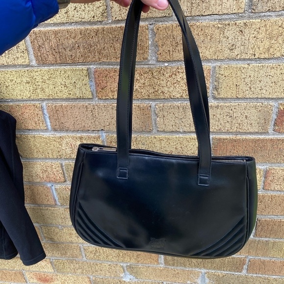 Jean Paul Gaultier Y2K Leather Logo Handbag Baby Bag Purse Black - Picture 8 of 8